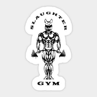 Slaughter to prevail merch slaughter gym white Sticker